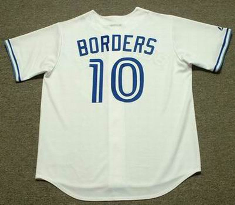 Toronto Blue Jays Pat Borders Cooperstown MLB jersey front view