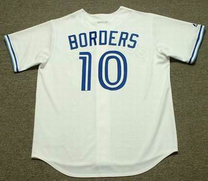 Toronto Blue Jays Pat Borders Cooperstown MLB jersey front view