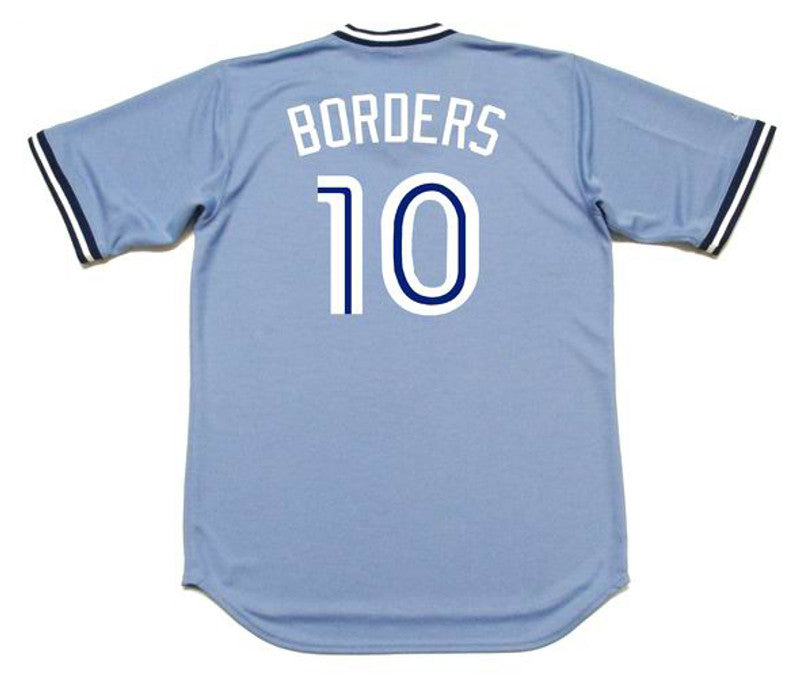 Toronto Blue Jays Pat Borders Cooperstown MLB jersey front view