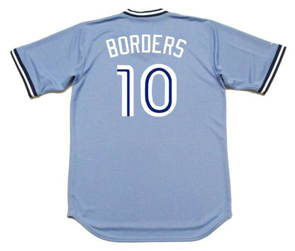 Toronto Blue Jays Pat Borders Cooperstown MLB jersey front view