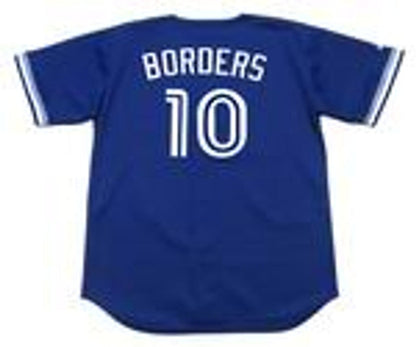 Toronto Blue Jays Pat Borders MLB jersey front view