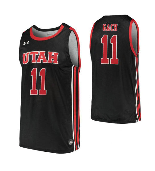 Both Gach College Basketball Jersey Black Utah Utes stitched basketball jersey for game day fanwear