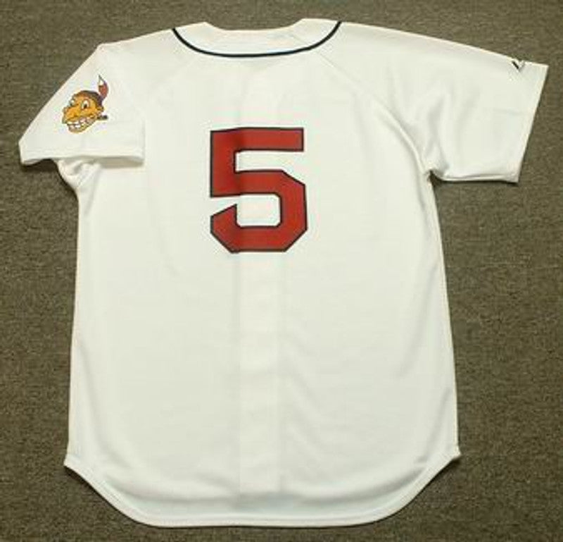 Cleveland Indians Lou Boudreau Cooperstown MLB jersey front view