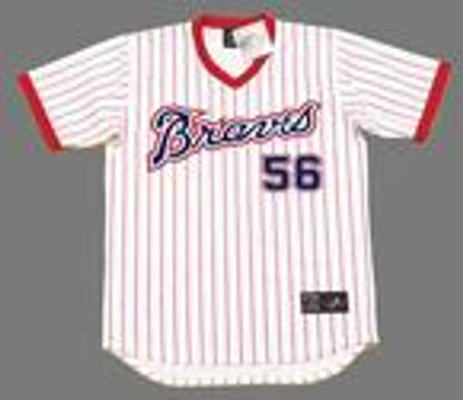 Atlanta Braves Jim Bouton Cooperstown MLB jersey front view