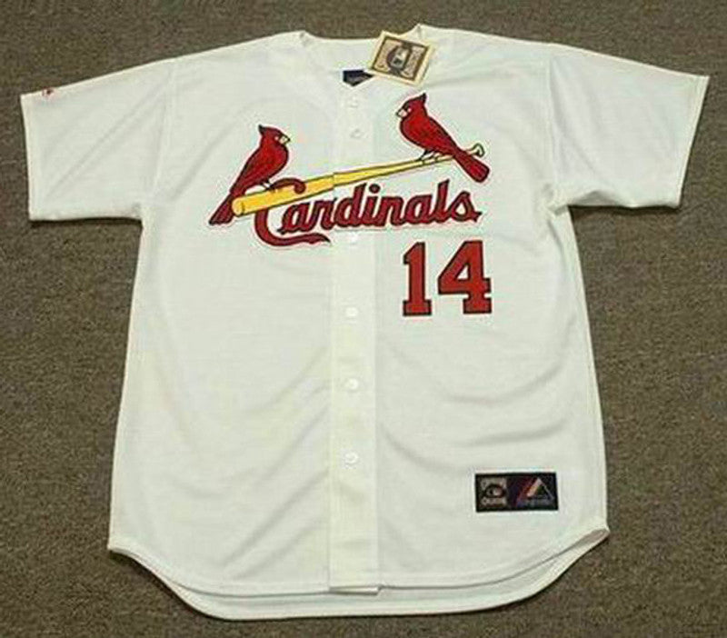 Ken Boyer St Louis Cardinals 1964 Cooperstown Throwback Home Baseball Stitched Jersey jersey front view