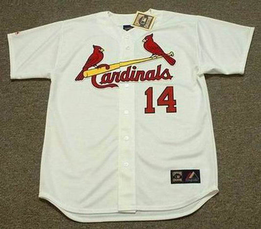 Ken Boyer St Louis Cardinals 1964 Cooperstown Throwback Home Baseball Stitched Jersey jersey front view