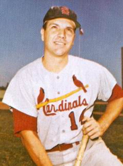 Ken Boyer St Louis Cardinals 1964 Cooperstown Throwback Away Stitched Jersey jersey front view