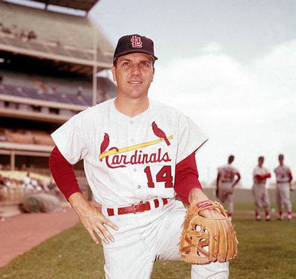 Ken Boyer St Louis Cardinals 1964 Cooperstown Throwback Home Baseball Stitched Jersey jersey front view