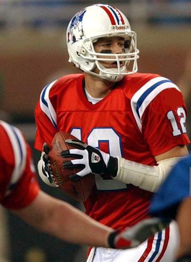 New England Patriots 1980s Name Number NFL jersey front view