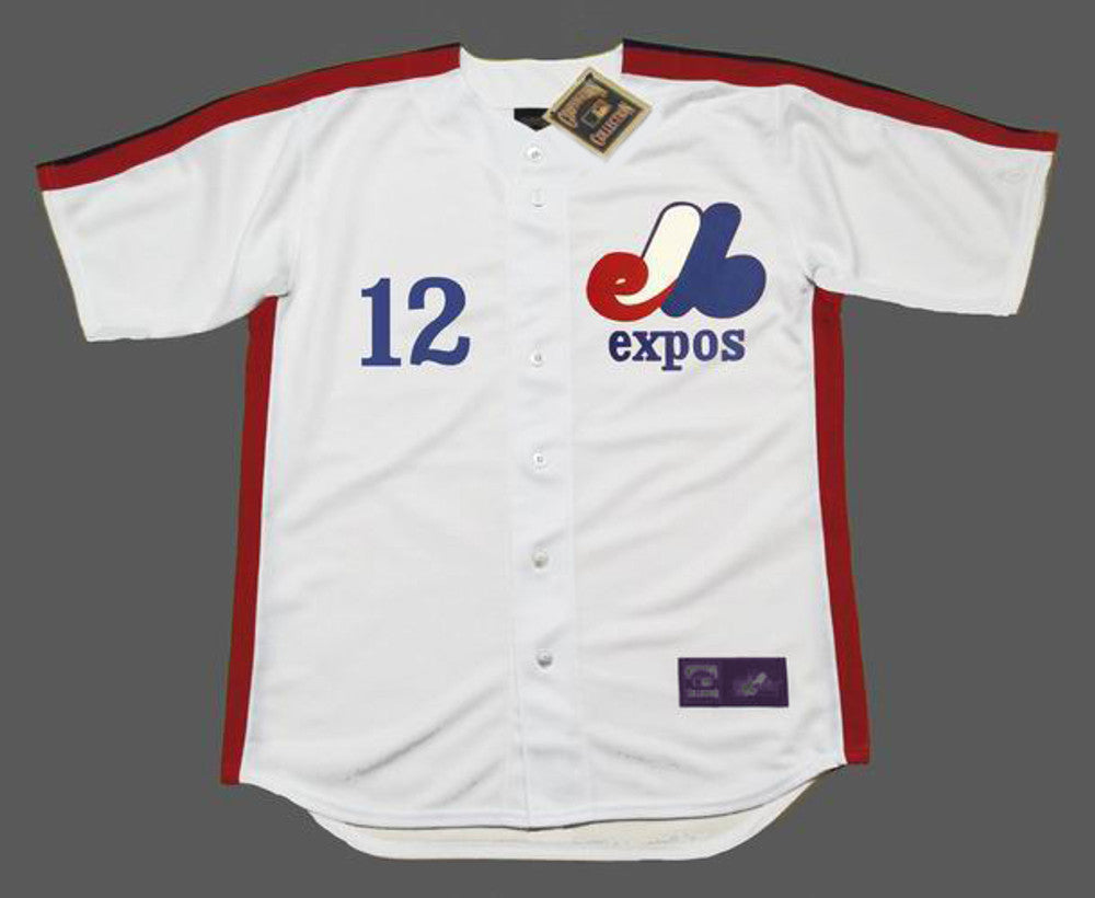 Montreal Expos Tom Brady 1990s Majestic MLB jersey front view