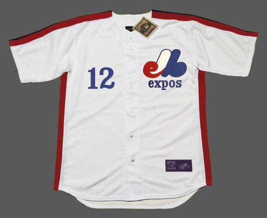 Montreal Expos Tom Brady 1990s Majestic MLB jersey front view