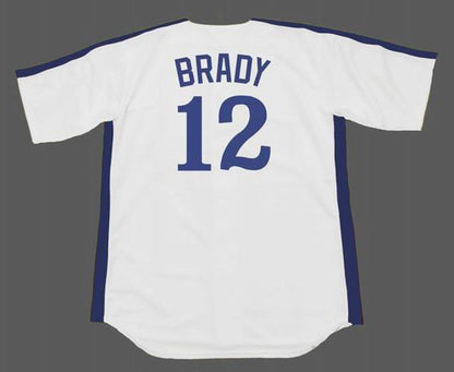 Montreal Expos Tom Brady 1990s Majestic MLB jersey front view