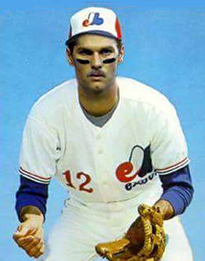 Montreal Expos Tom Brady 1990s Majestic MLB jersey front view