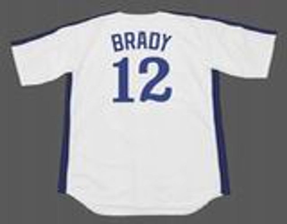 Montreal Expos Tom Brady 1990s Majestic MLB jersey front view