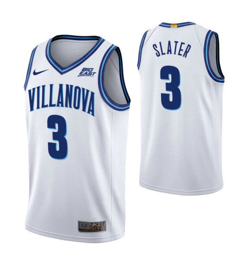 Villanova Wildcats On Slater White Home College Basketball Jersey | Stitched Jersey RTJS 6259