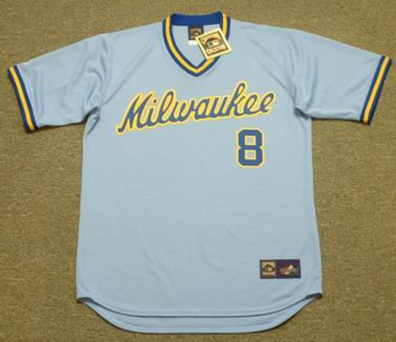 Milwaukee Brewers Ryan Braun 1980s MLB jersey front view