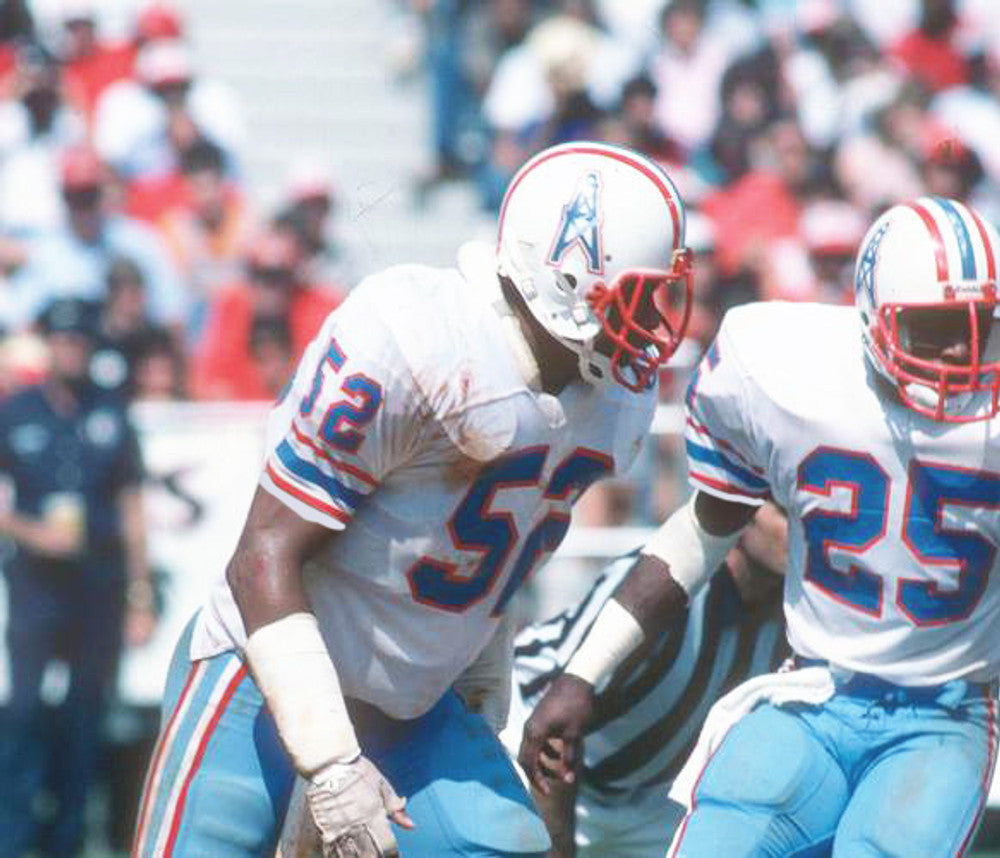 Houston Oilers Robert Brazile NFL jersey front view