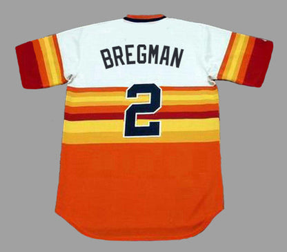 Houston Astros Alex Bregman 1980s MLB jersey front view