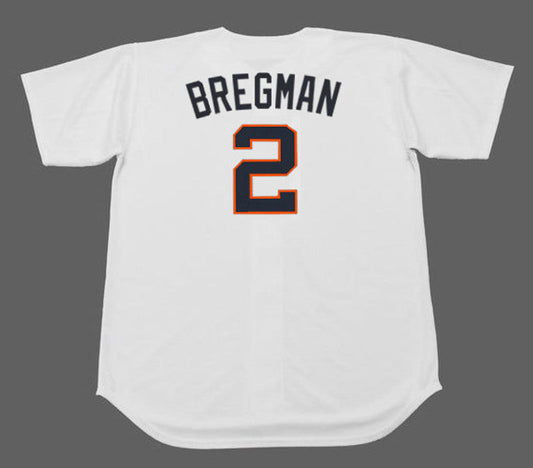 Alex Bregman Houston Colt 45S 1960S Home Baseball Throwback Baseball Jersey jersey front view