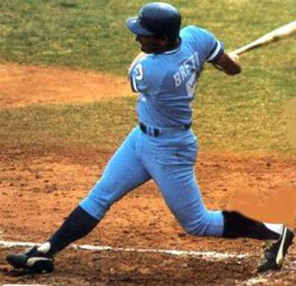 GB KCR 1985 Cooperstown Away Baseball Stitched Jersey, Vintage Baseball Jersey, Retro Sewn Jersey