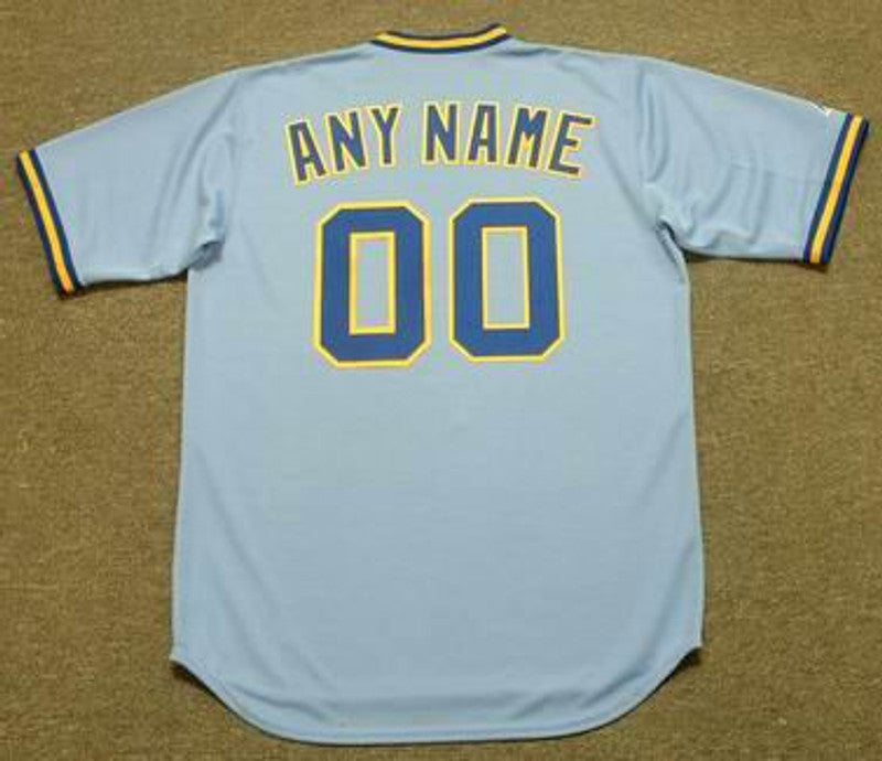 RSJ MB 1980s Cooperstown Throwback Away Custom Name Number Stitched Jersey, Vintage Baseball Jersey,
