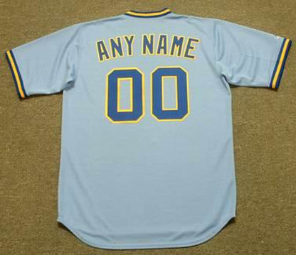 RSJ MB 1980s Cooperstown Throwback Away Custom Name Number Stitched Jersey, Vintage Baseball Jersey,
