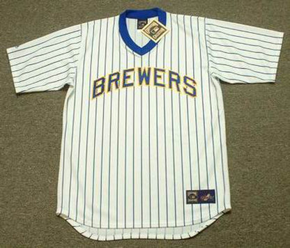Milwaukee Brewers 1980s Cooperstown MLB jersey front view
