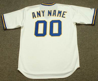 Milwaukee Brewers 1970s Cooperstown Name Number MLB jersey front view