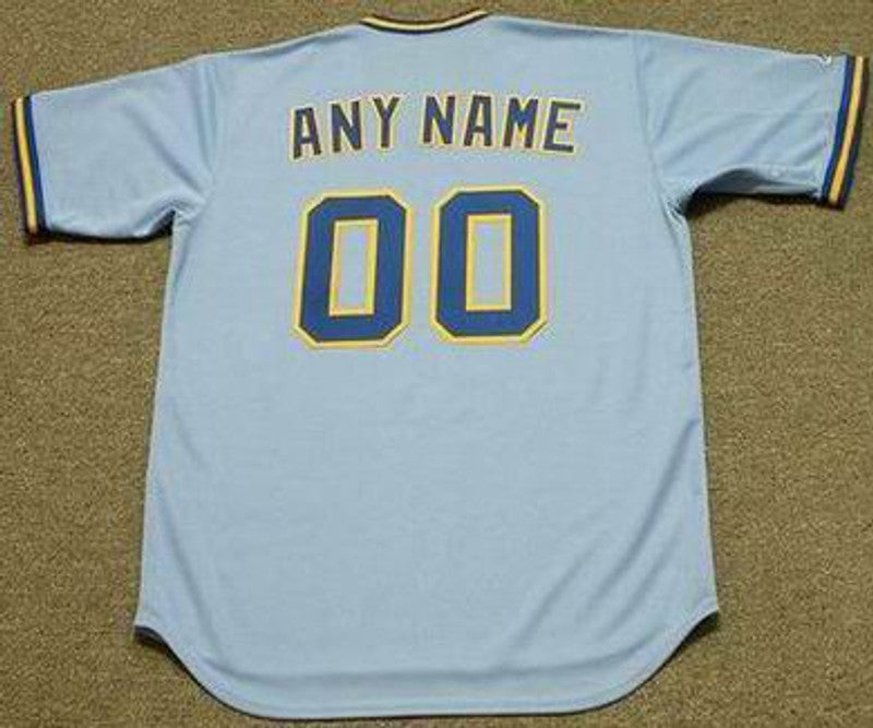 RSJ MB 1970s Cooperstown Away Custom Name Number Stitched Jersey, Vintage Baseball Jersey,