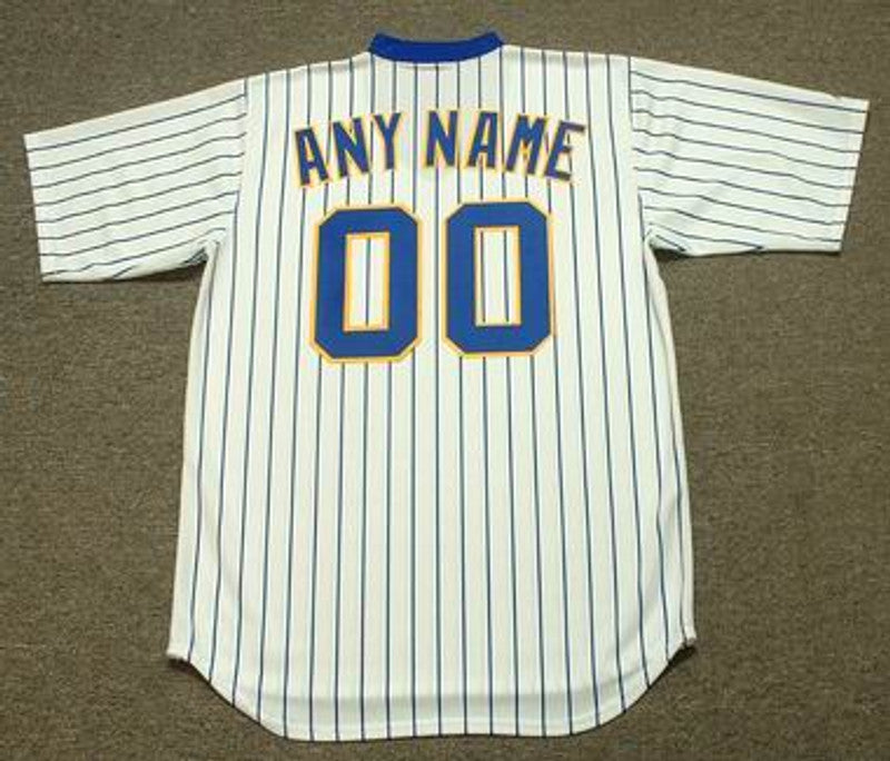 RSJ MB 1980s Cooperstown Throwback Home Custom Name Number Stitched Jersey, Vintage Baseball Jersey,