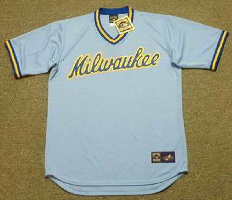 Milwaukee Brewers 1980s Cooperstown MLB jersey front view