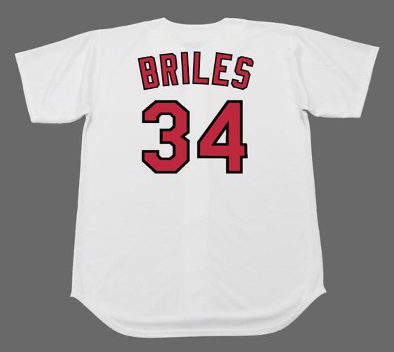 Nelson Briles St Louis Cardinals 1967 Cooperstown Home Baseball Stitched Jersey jersey front view