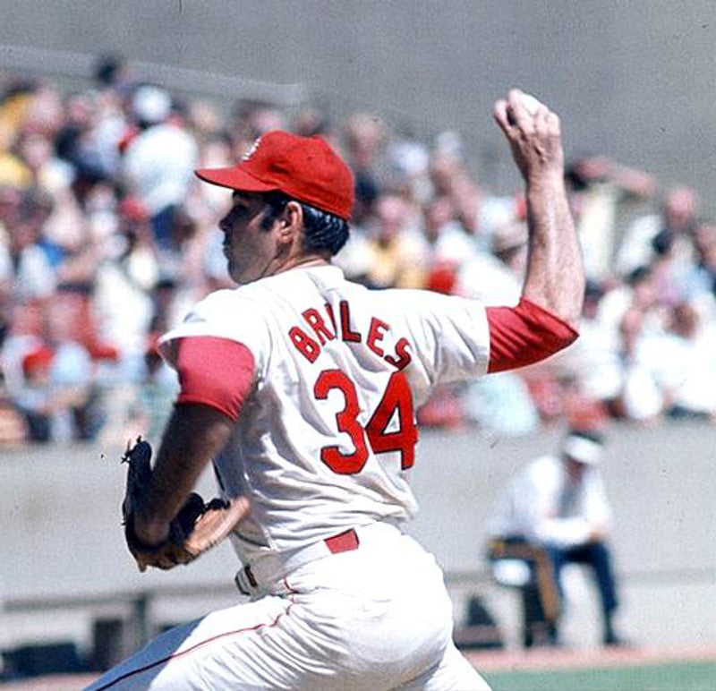 Nelson Briles St Louis Cardinals 1967 Cooperstown Home Baseball Stitched Jersey jersey front view