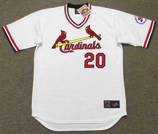Lou Brock St Louis Cardinals 1976 Home Throwback Baseball Jersey jersey front view