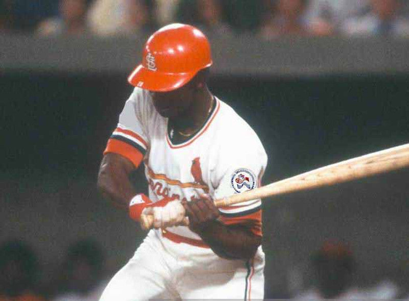 Lou Brock St Louis Cardinals 1976 Home Throwback Baseball Jersey jersey front view