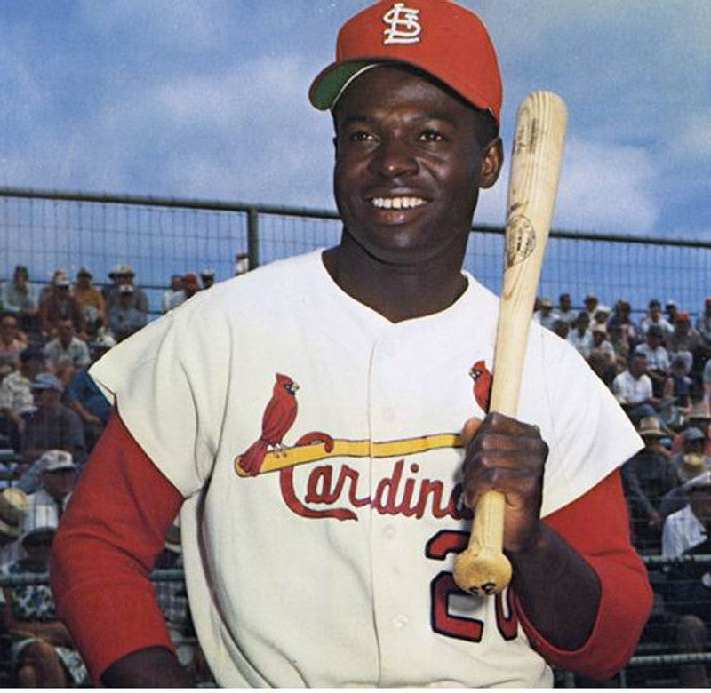 Lou Brock St Louis Cardinals 1967 Cooperstown Throwback Home Baseball Stitched Jersey jersey front view