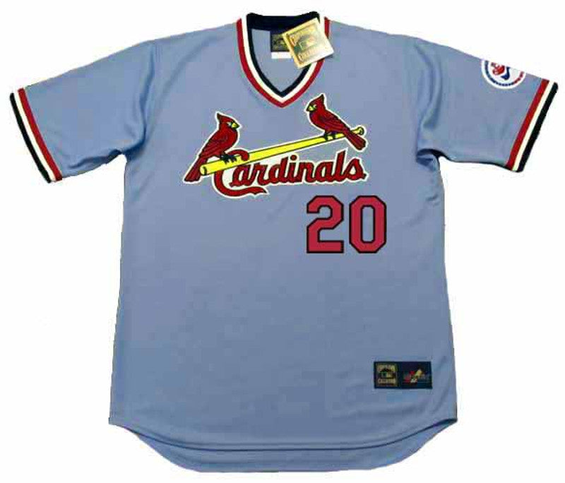 Lou Brock St Louis Cardinals 1976 Away Throwback Baseball Jersey jersey front view