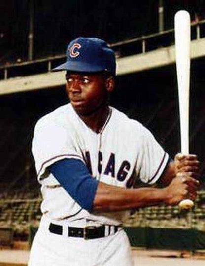 Chicago Cubs Lou Brock Cooperstown MLB jersey front view
