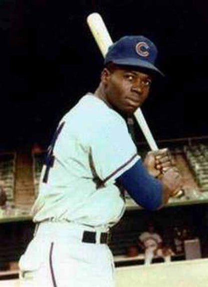 Chicago Cubs Lou Brock Cooperstown MLB jersey front view