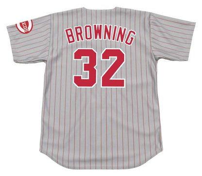 Cincinnati Reds Tom Browning MLB jersey front view