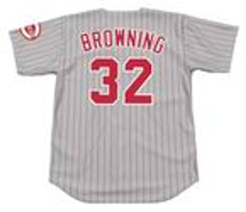 Cincinnati Reds Tom Browning MLB jersey front view