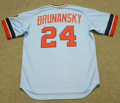 Minnesota Twins Tom Brunansky Cooperstown MLB jersey front view