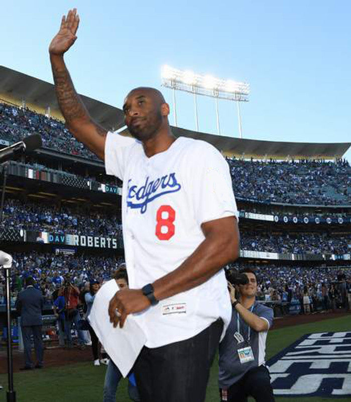 Los Angeles Dodgers Kobe Bryant 1980s MLB jersey front view