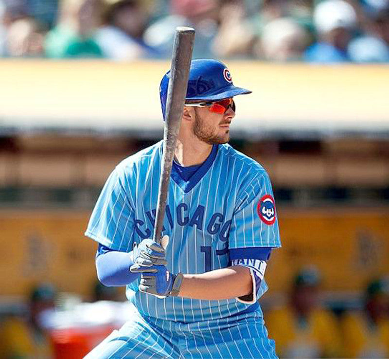 Chicago Cubs Kris Bryant 1980s Cooperstown MLB jersey front view