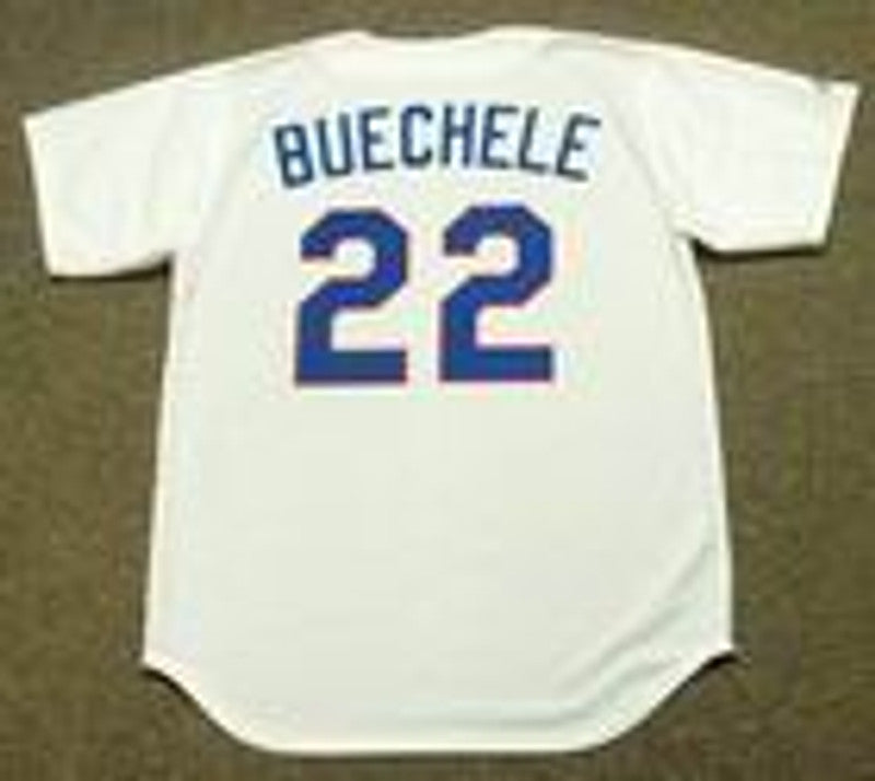 Texas Rangers Steve Buechele Cooperstown MLB jersey front view