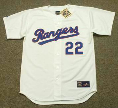 Texas Rangers Steve Buechele Cooperstown MLB jersey front view