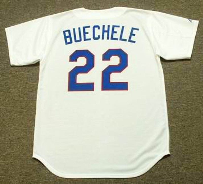 Texas Rangers Steve Buechele Cooperstown MLB jersey front view