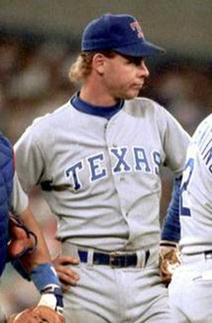 Texas Rangers Steve Buechele Cooperstown MLB jersey front view