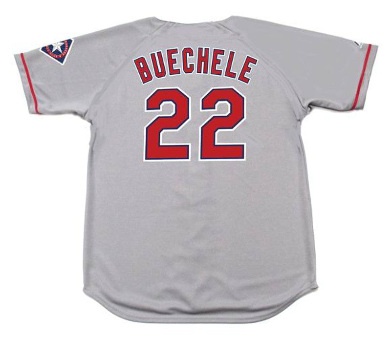 Texas Rangers Steve Buechele MLB jersey front view
