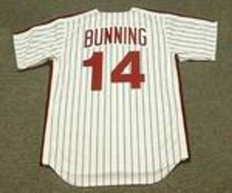 Philadelphia Phillies Jim Bunning Cooperstown MLB jersey front view